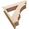 Ekena Millwork 7 1/2-in W x 32-in D x 32-in H Balboa Slat Rough Cedar Woodgrain TimberThane Outlooker, Primed Tan OUTUR075X32X32BOA24RCPR - alternate 5